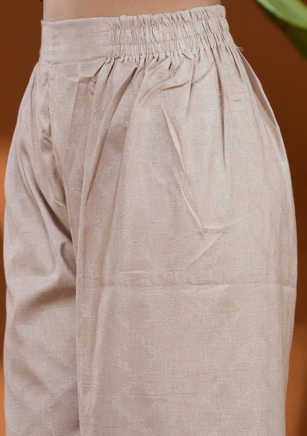 Beige_Threadwork_Tissue_Readymade_Salwar_Suit