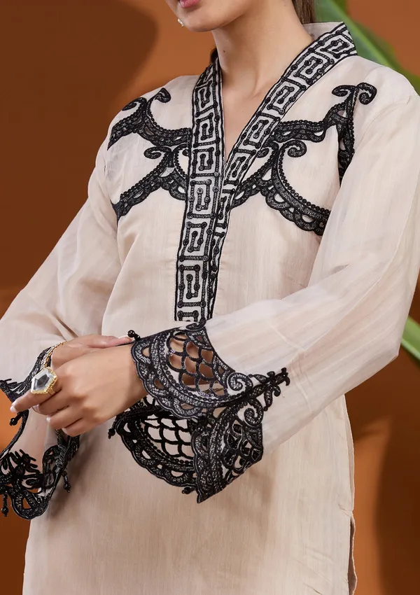 Beige_Threadwork_Tissue_Readymade_Salwar_Suit