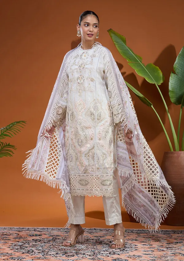 Off_White_Threadwork_Tissue_Readymade_Salwar_Suit