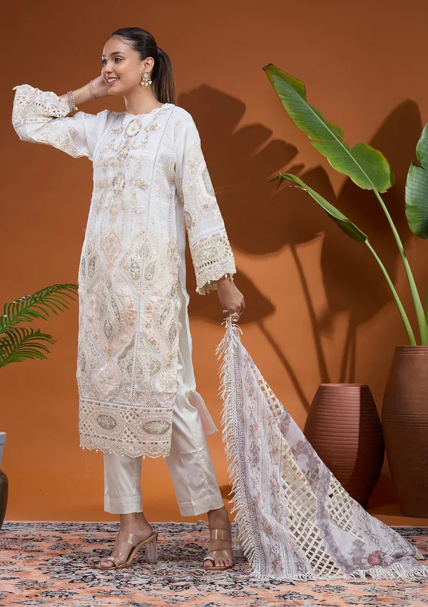 Off_White_Threadwork_Tissue_Readymade_Salwar_Suit