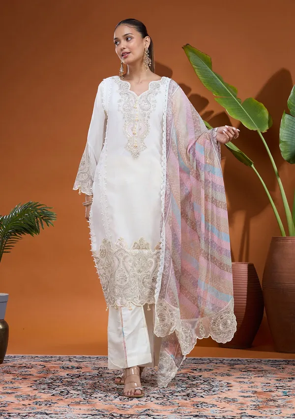 Cream_Cutdana_Tissue_Readymade_Salwar_Suit