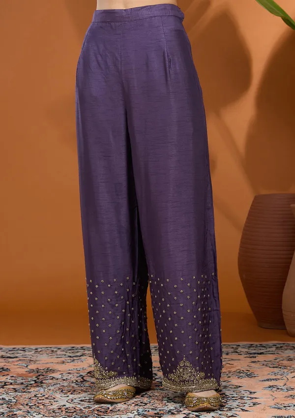Purple_Cutdana_Soft_Raw_Silk_Readymade_Salwar_Suit