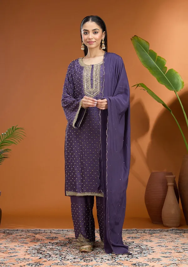 Purple_Cutdana_Soft_Raw_Silk_Readymade_Salwar_Suit