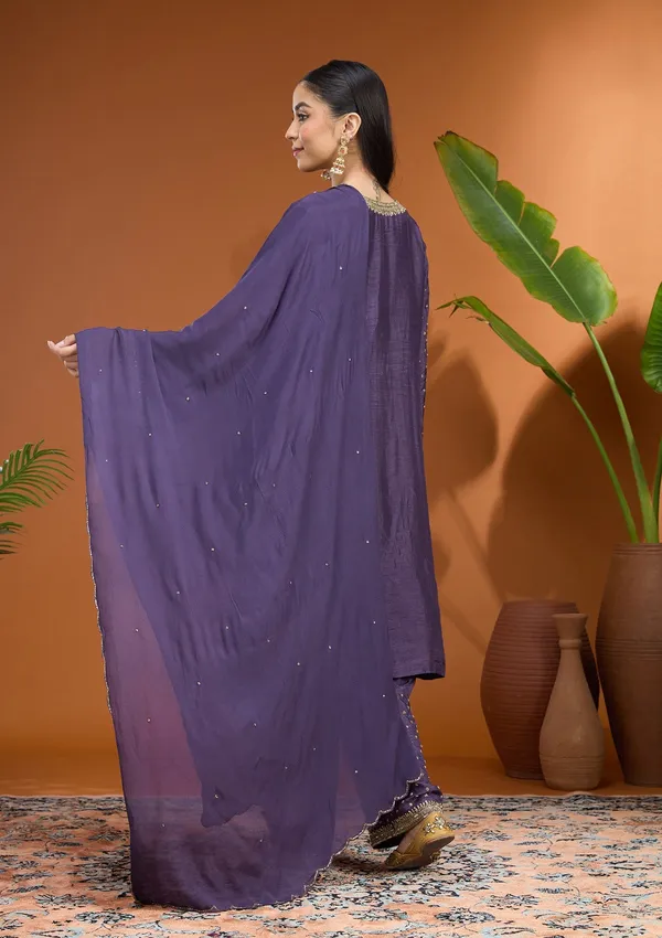 Purple_Cutdana_Soft_Raw_Silk_Readymade_Salwar_Suit