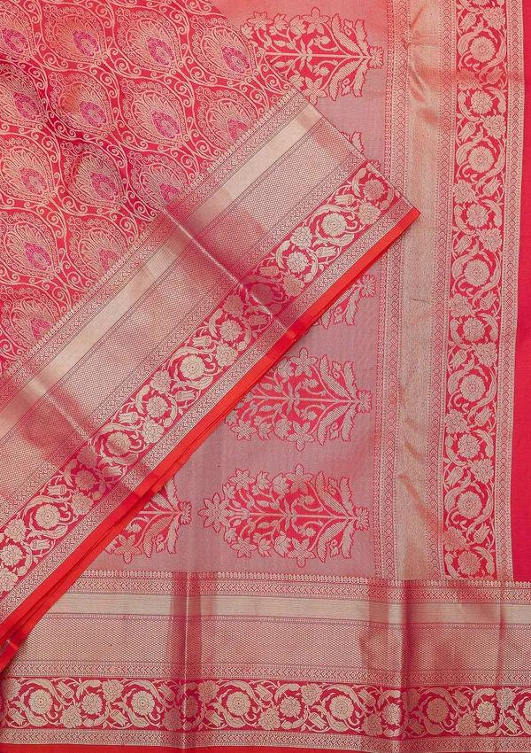 Orange_Zariwork_Gold_Pure_Silk_Saree