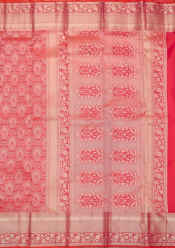 Orange_Zariwork_Gold_Pure_Silk_Saree