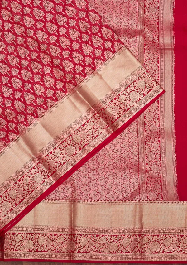 Maroon_Zariwork_Gold_Silk_Saree