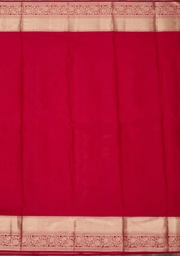 Maroon_Zariwork_Gold_Silk_Saree