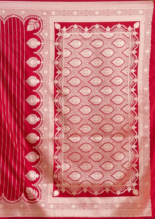 Maroon_Zariwork_Gold_Silk_Saree