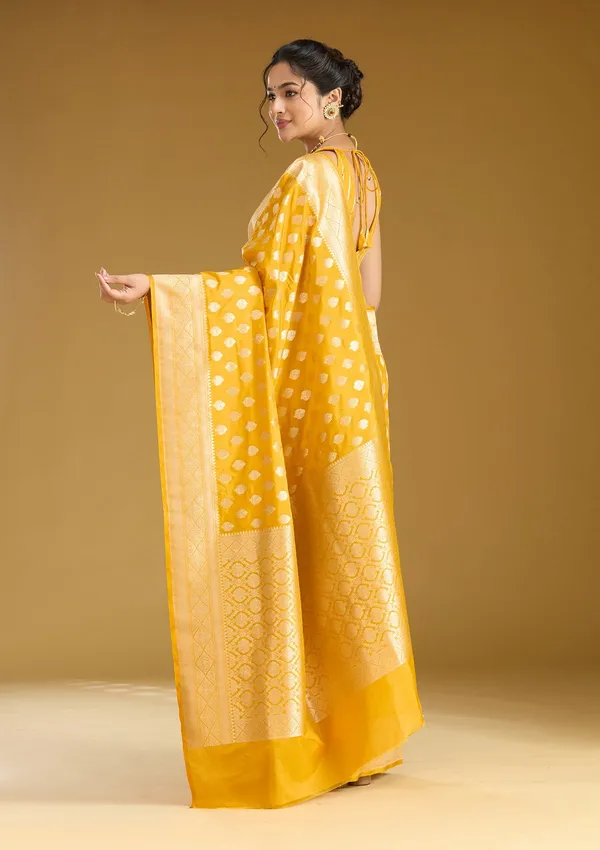 Mustard_Zariwork_Gold_Silk_Saree