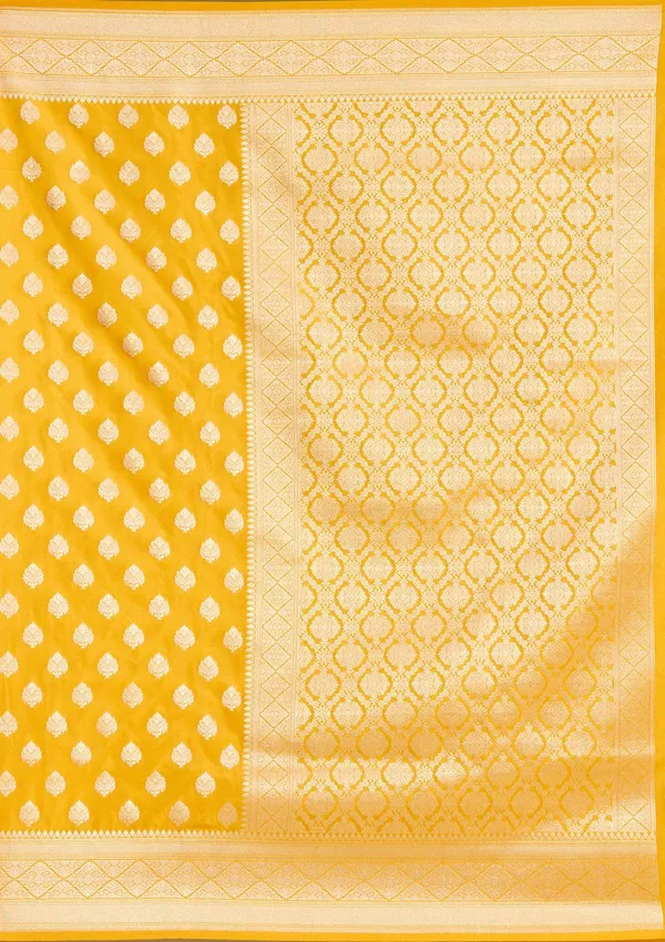 Mustard_Zariwork_Gold_Silk_Saree