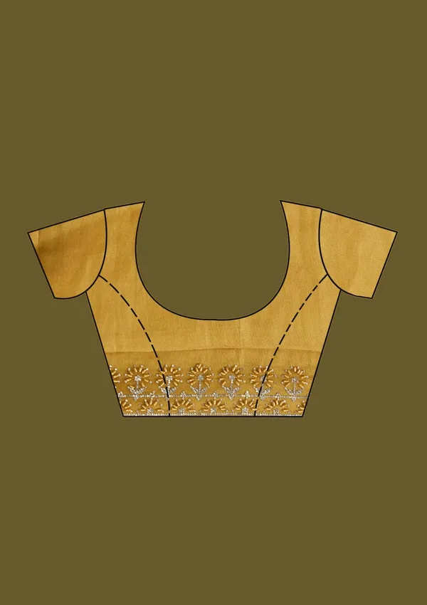 Mustard_Pearlwork_Tissue_Saree