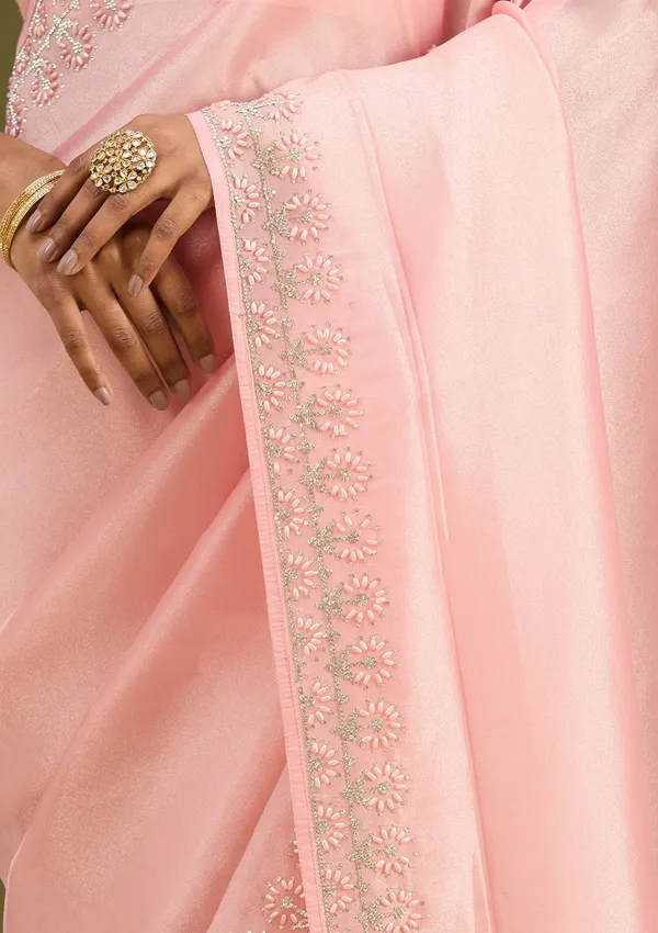 Baby_Pink_Pearlwork_Tissue_Saree