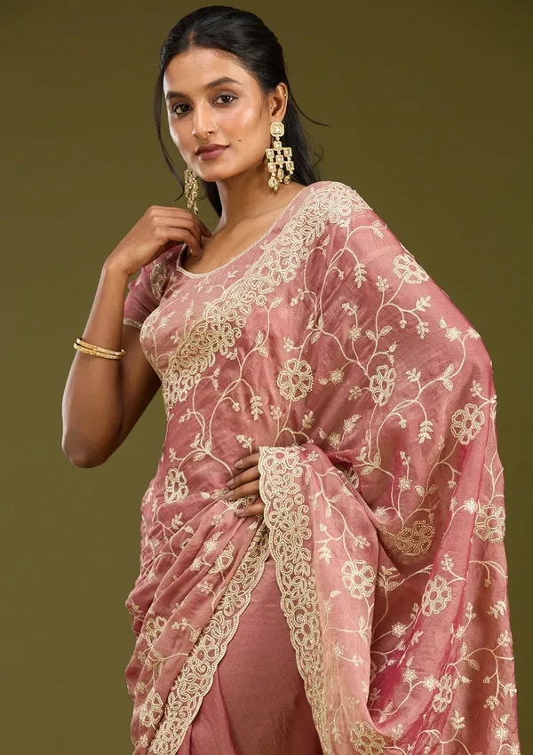 Onion_Pink_Zariwork_Silver_Tissue_Saree