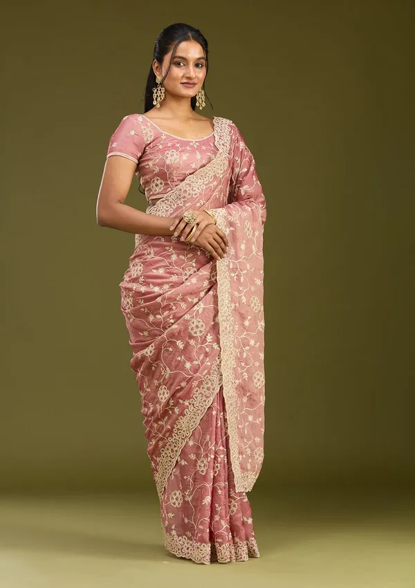 Onion_Pink_Zariwork_Silver_Tissue_Saree