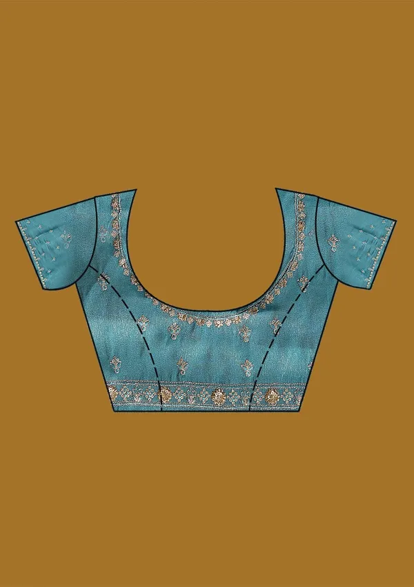 Blue_Zariwork_Gold_Tissue_Saree