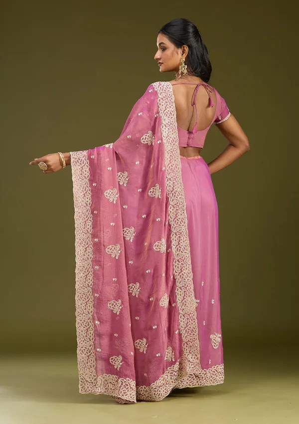 Onion_Pink_Zariwork_Silver_Tissue_Saree
