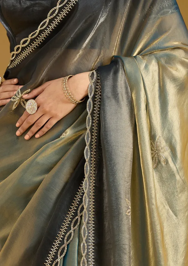 Gold_Stonework_Gold_Tissue_Saree