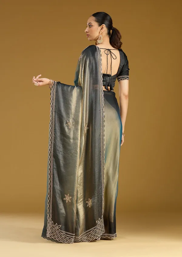 Gold_Stonework_Gold_Tissue_Saree