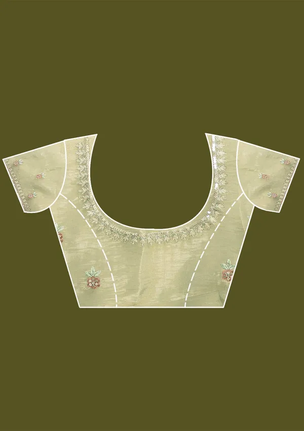 Pista_Green_Sequins_Tissue_Saree