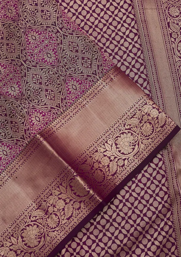 Violet_Zariwork_Silver_Pure_Silk_Saree
