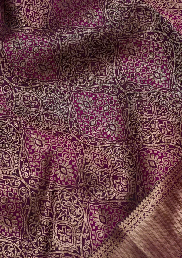 Violet_Zariwork_Silver_Pure_Silk_Saree