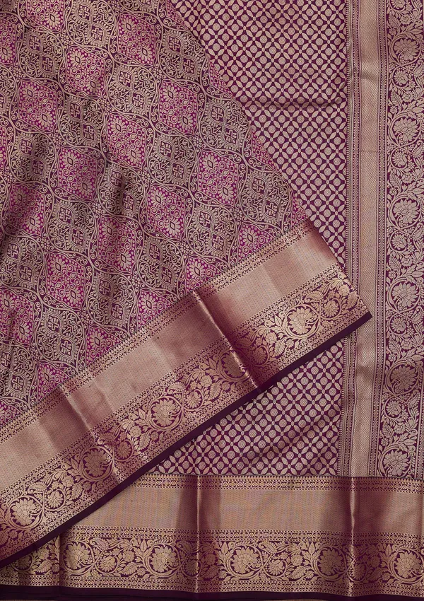Violet_Zariwork_Silver_Pure_Silk_Saree