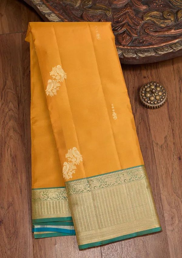 Mustard_Zariwork_Gold_Silk_Saree
