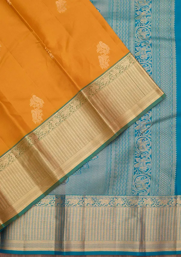 Mustard_Zariwork_Gold_Silk_Saree
