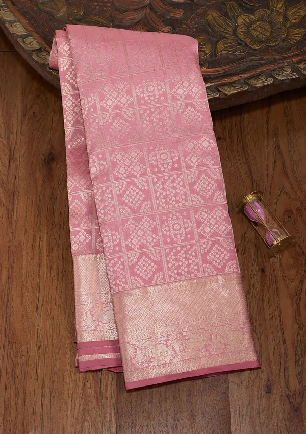 Onion_Pink_Zariwork_Gold_Silk_Saree