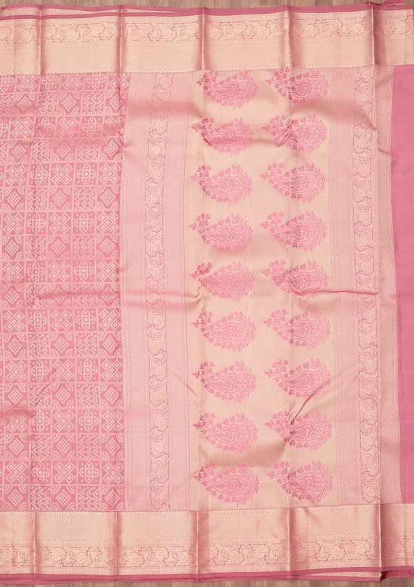 Onion_Pink_Zariwork_Gold_Silk_Saree