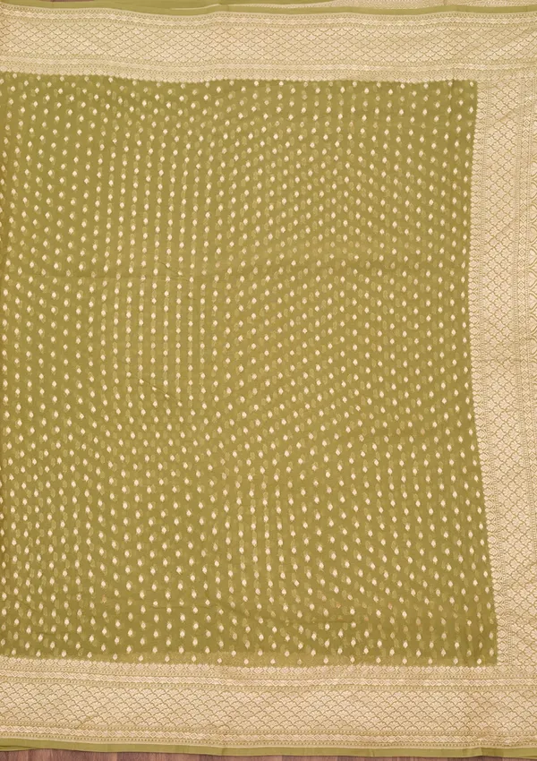 Pista_Green_Zariwork_Gold_Pure_Silk_Saree