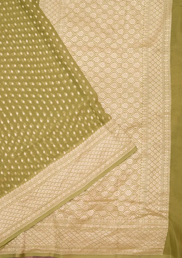 Pista_Green_Zariwork_Gold_Pure_Silk_Saree