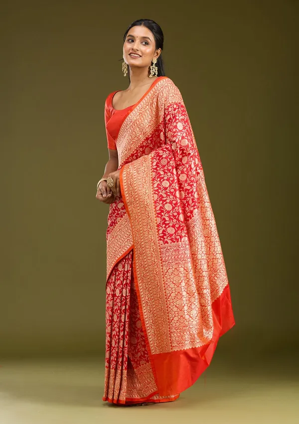 Red_Zariwork_Gold_Art_Silk_Saree
