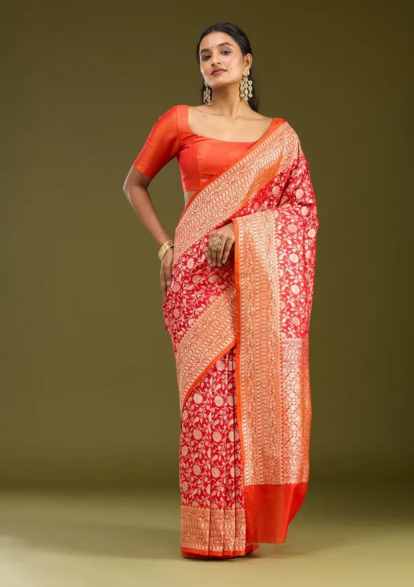 Red_Zariwork_Gold_Art_Silk_Saree