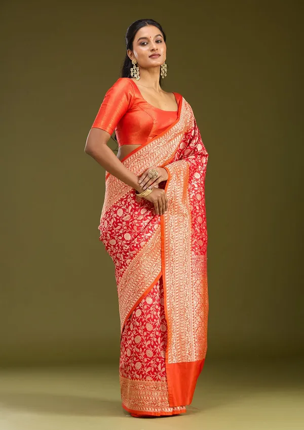 Red_Zariwork_Gold_Art_Silk_Saree