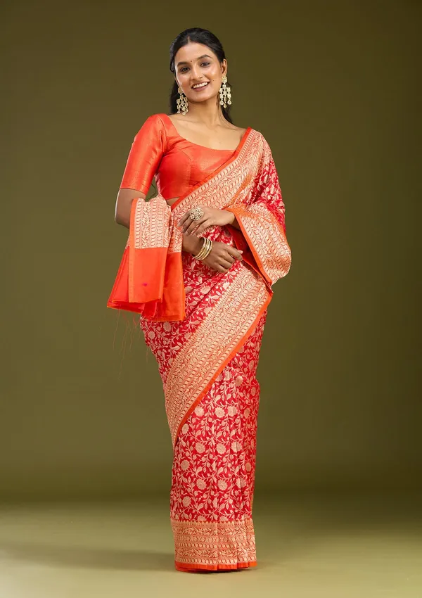 Red_Zariwork_Gold_Art_Silk_Saree