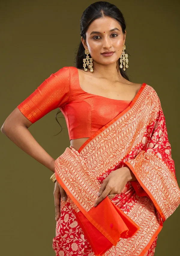 Red_Zariwork_Gold_Art_Silk_Saree