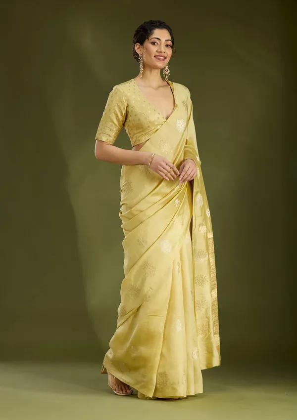 Gold_Zariwork_Silver_Pure_Silk_Saree
