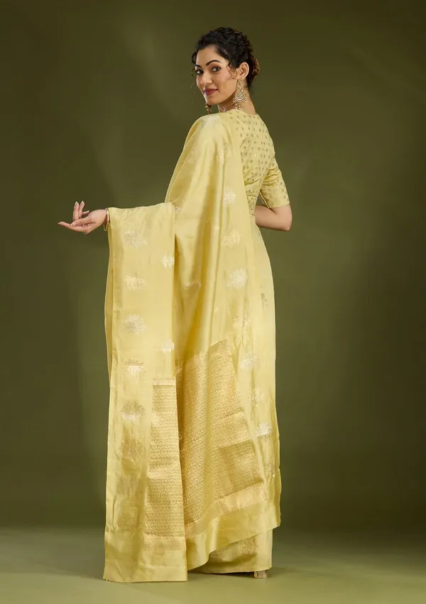 Gold_Zariwork_Silver_Pure_Silk_Saree