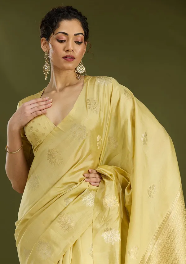 Gold_Zariwork_Silver_Pure_Silk_Saree