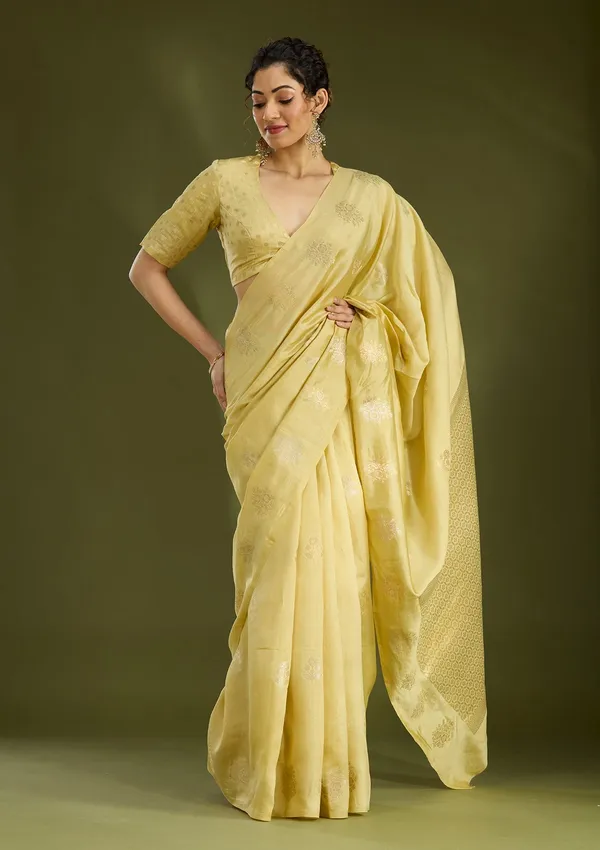 Gold_Zariwork_Silver_Pure_Silk_Saree