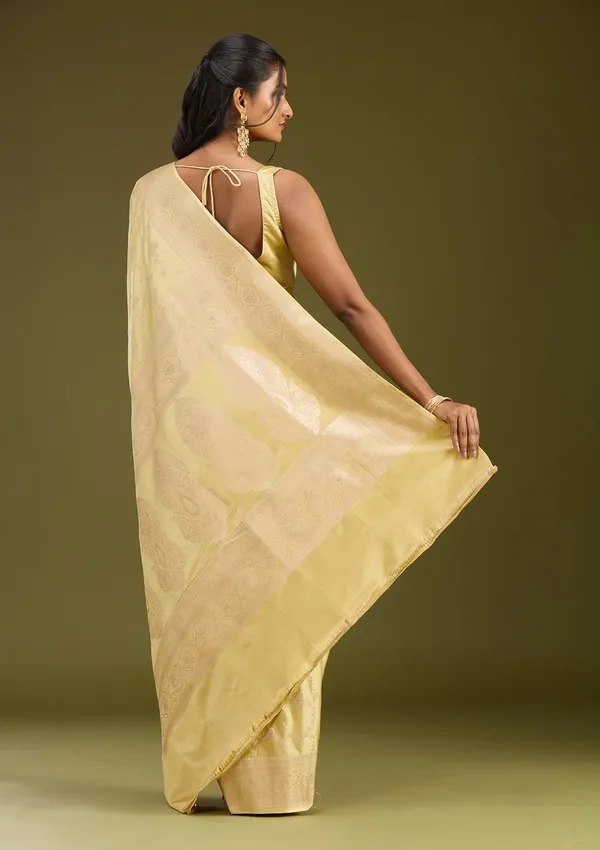 Pista_Green_Zariwork_Gold_Art_Silk_Saree