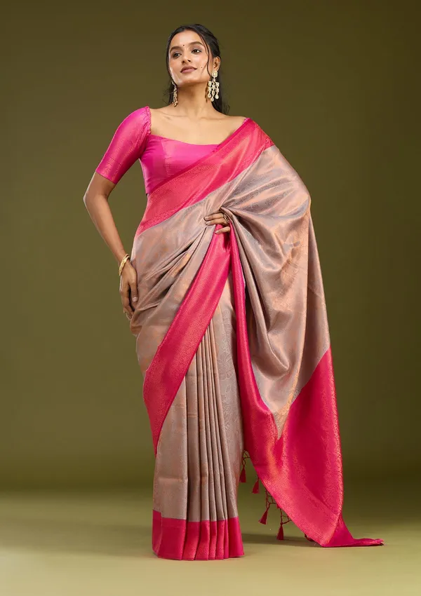 Light_Grey_Zariwork_Gold_Silk_Saree