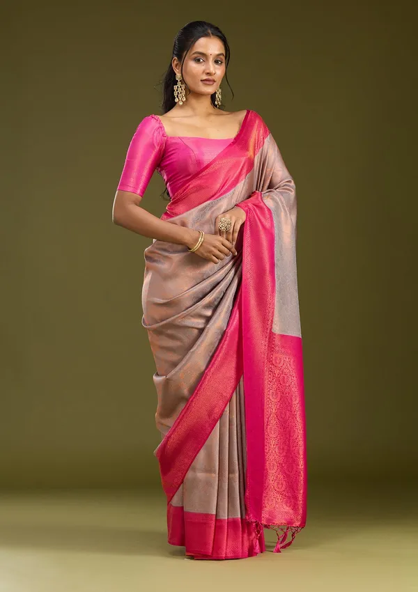 Light_Grey_Zariwork_Gold_Silk_Saree