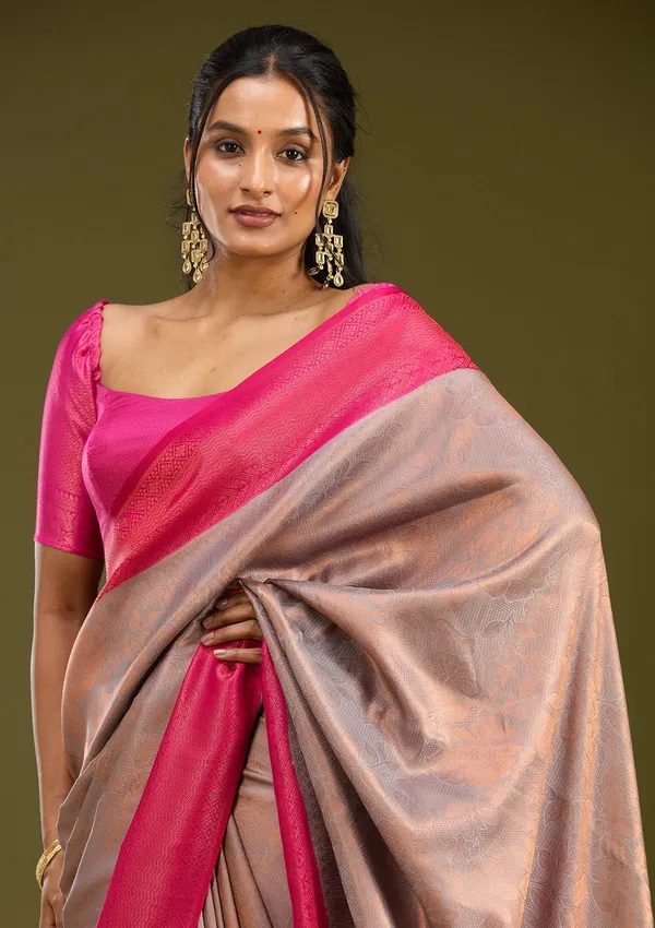 Light_Grey_Zariwork_Gold_Silk_Saree