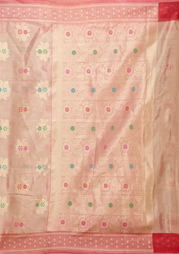 Peach_Zariwork_Gold_Tissue_Silk_Saree