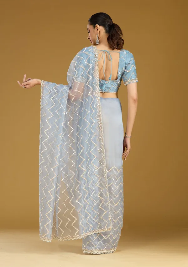Light_Grey_Sequins_Organza_Saree