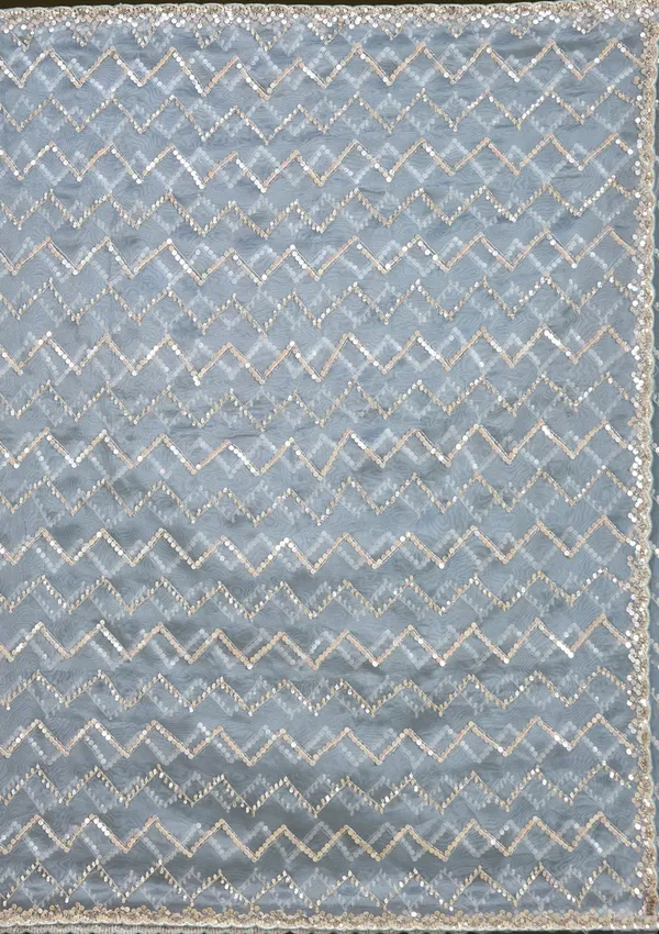 Light_Grey_Sequins_Organza_Saree