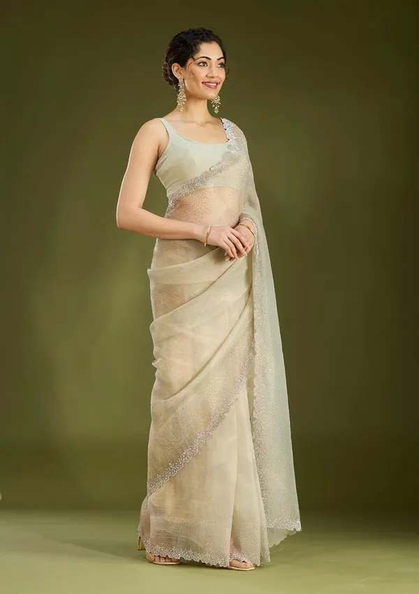 Off_White_Stonework_Gold_Tissue_Saree